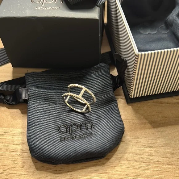 Apm Monaco DOUBLE LINE RING - Picture 2 of 7